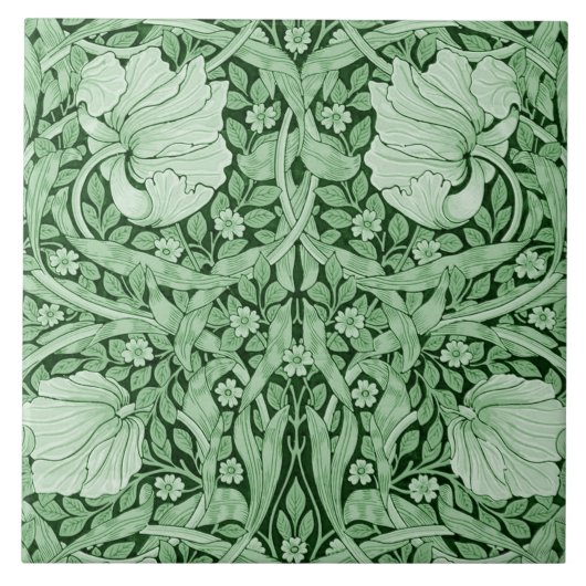 Pimpernel Green, William Morris Tegeltje (Voorkant)