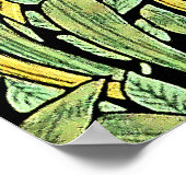 Pimpernel (groen) van William Morris, Poster (Hoek)
