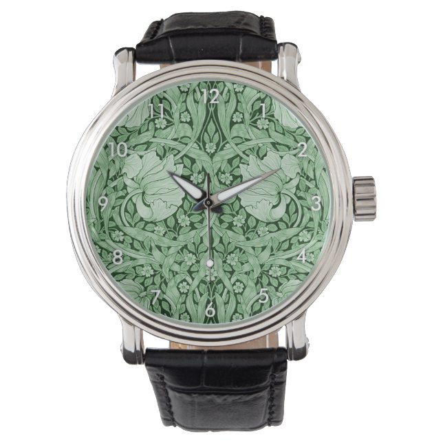 Pimpernel Groen, William Morris Horloge (Voorkant)