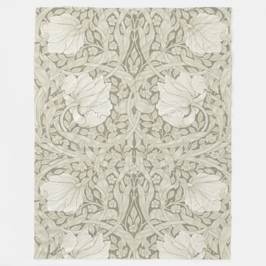 Pimpernel Ivory, William Morris Fleece Deken (Voorkant)