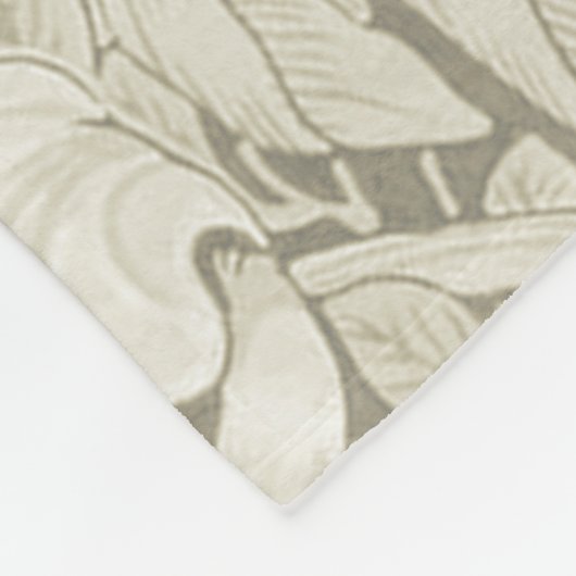 Pimpernel Ivory, William Morris Fleece Deken (Hoek)