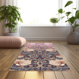 Pimpernel lavendel & stoffige roze William Morris Yogamat