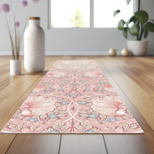 Pimpernel lavendel & stoffige roze William Morris Yogamat