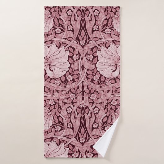 Pimpernel Maroon, William Morris Badhanddoek (Badhanddoek)