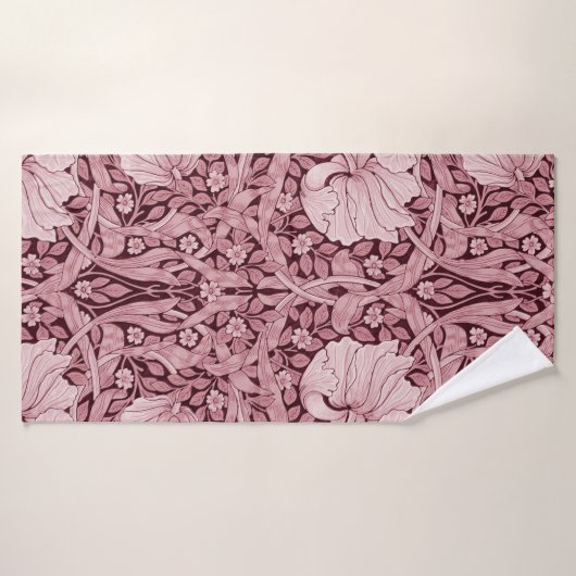 Pimpernel Maroon, William Morris Badhanddoek (Badhanddoek)