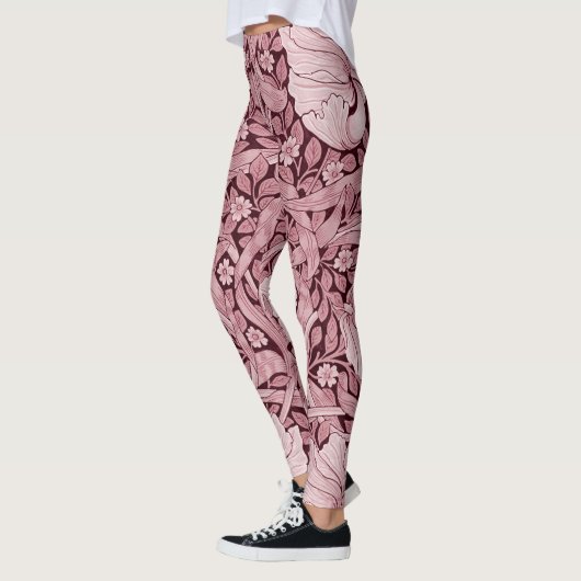 Pimpernel Maroon, William Morris Leggings (Links)