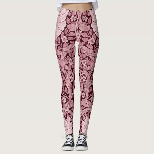 Pimpernel Maroon, William Morris Leggings (Voorkant)