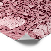 Pimpernel Maroon, William Morris Poster (Hoek)