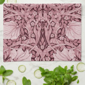Pimpernel Maroon, William Morris Theedoek (Gevouwen)