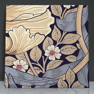 Pimpernel Naadloos 10 van 12 Stoffig Blauw & Geel Tegeltje