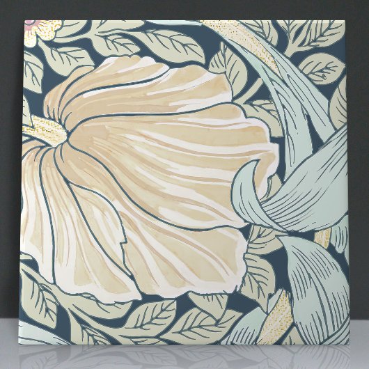 Pimpernel Naadloos 10 van 12 Vervaagd Blauw Geel Tegeltje