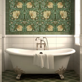 Pimpernel Naadloos 10 van 12 Warm Geel Salie Groen Tegeltje