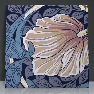 Pimpernel Naadloos 11 van 12 Stoffig Blauw Warm Wi Tegeltje