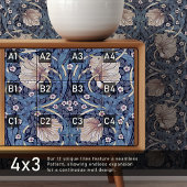 Pimpernel Naadloos 11 van 12 Stoffig Blauw Warm Wi Tegeltje