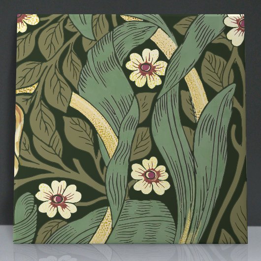 Pimpernel Naadloos 12 van 12 Faux Gold & Sage Gree Tegeltje