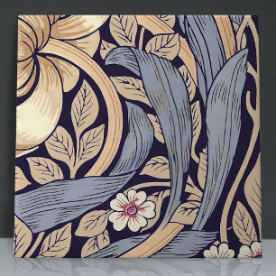 Pimpernel Naadloos 12 van 12 Stoffig Blauw & Geel Tegeltje