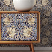 Pimpernel Naadloos 12 van 12 Stoffig Blauw & Geel Tegeltje