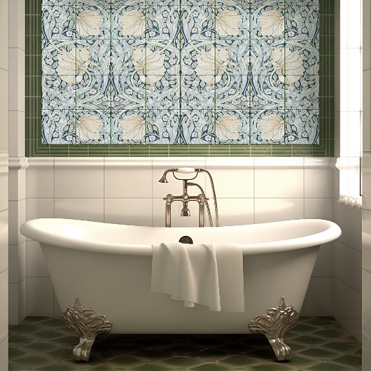 Pimpernel Naadloos 12 van 12 Vervaagd Blauw Geel Tegeltje