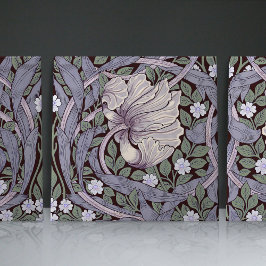 Pimpernel naadloos 1/2 William Morris Arts Crafts Tegeltje