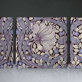 Pimpernel naadloos 1/2 William Morris Arts Crafts Tegeltje