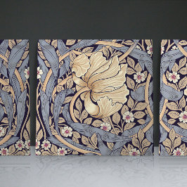 Pimpernel naadloos 1/2 William Morris Arts Crafts Tegeltje