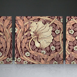 Pimpernel naadloos 1/2 William Morris Arts Crafts Tegeltje