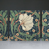 Pimpernel naadloos 1/2 William Morris Arts Crafts Tegeltje