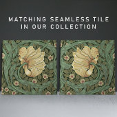 Pimpernel naadloos 1/2 William Morris Arts Crafts Tegeltje