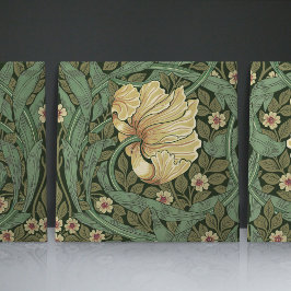 Pimpernel naadloos 1/2 William Morris Arts Crafts Tegeltje