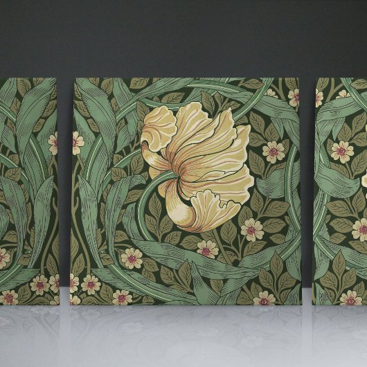 Pimpernel naadloos 1/2 William Morris Arts Crafts Tegeltje