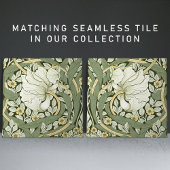 Pimpernel naadloos 1/2 William Morris Arts Crafts Tegeltje