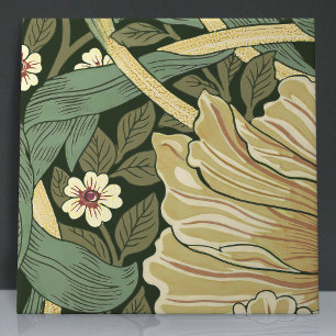 Pimpernel Naadloos 1 van 12 Faux Gold & Sage Green Tegeltje