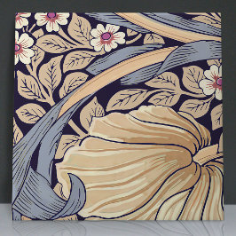 Pimpernel Naadloos 1 van 12 Stoffig Blauw & Geel Tegeltje