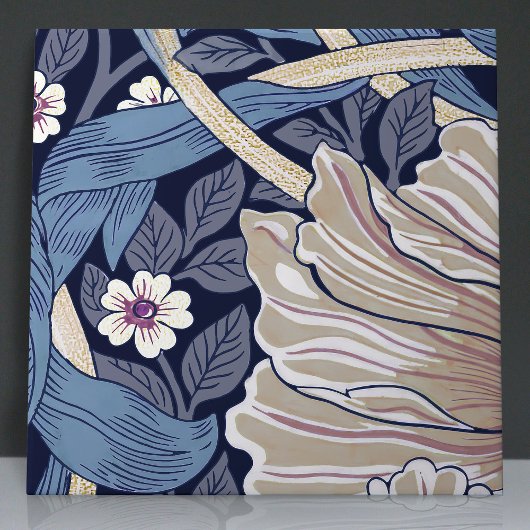 Pimpernel Naadloos 1 van 12 Stoffig Blauw & Warm W Tegeltje