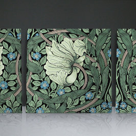 Pimpernel naadloos 2/2 William Morris Arts Crafts Tegeltje