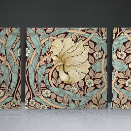Pimpernel naadloos 2/2 William Morris Arts Crafts Tegeltje