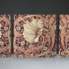 Pimpernel naadloos 2/2 William Morris Arts Crafts Tegeltje