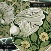 Pimpernel naadloos 2/2 William Morris Arts Crafts Tegeltje