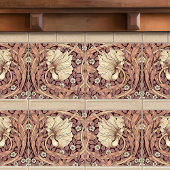 Pimpernel naadloos 2/2 William Morris Arts Crafts Tegeltje