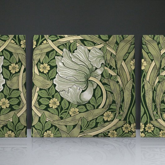 Pimpernel naadloos 2/2 William Morris Arts Crafts Tegeltje