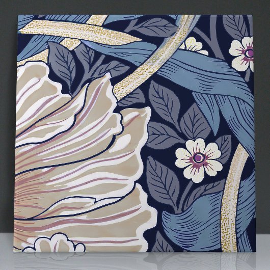 Pimpernel Naadloos 4 van 12 Stoffig Blauw & Warm W Tegeltje