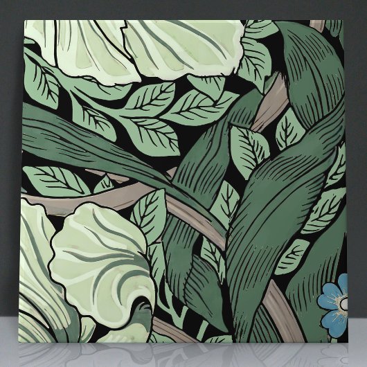 Pimpernel Naadloos 8 van 12 Sage Groen Blauw Tegeltje