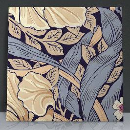 Pimpernel Naadloos 8 van 12 Stoffig Blauw & Geel Tegeltje