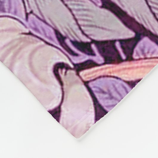 Pimpernel Paars, William Morris Fleece Deken (Hoek)