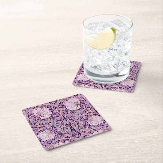 Pimpernel Paars, William Morris Kartonnen Onderzetters (Insitu)