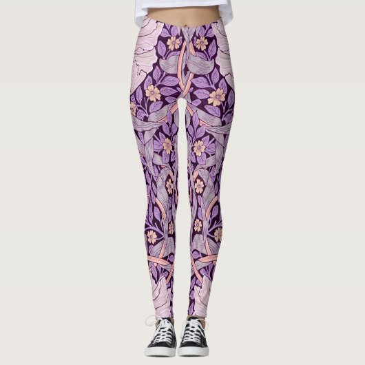 Pimpernel Paars, William Morris Leggings (Voorkant)
