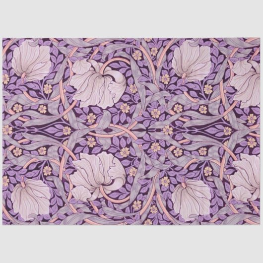Pimpernel Paars, William Morris Tissuepapier (Voorkant)