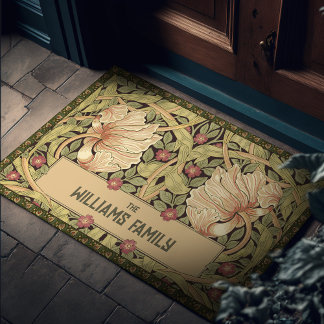 Pimpernel Pattern Deurmat William Morris Vintage