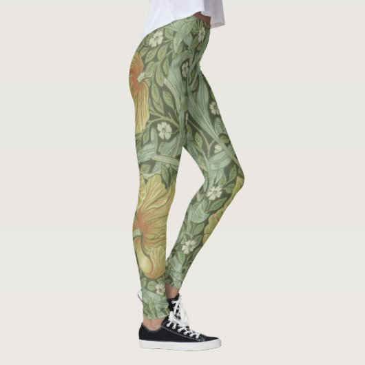 Pimpernel Pattern (door William Morris) Leggings (Rechts)