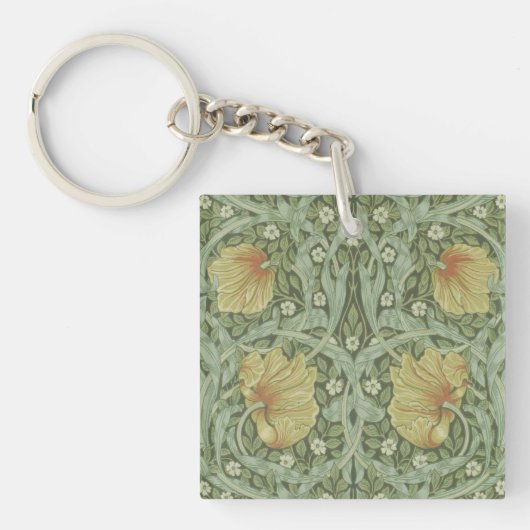 Pimpernel Pattern (door William Morris) Sleutelhanger (voorkant)